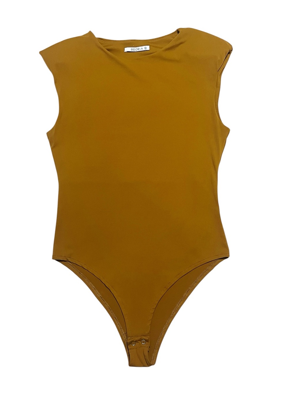 ReoRia Caramel Brown Sleeveless Bodysuit M